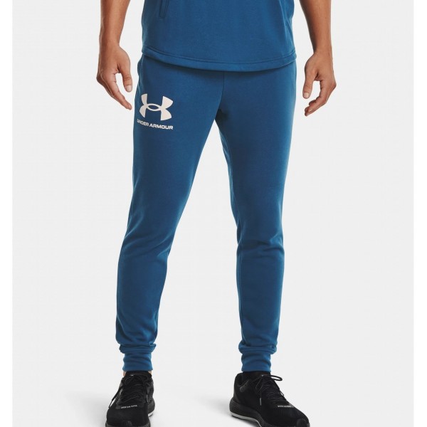 UNDER ARMOUR RIVAL TERRY JOGGER 1361642-459 ΜΠΛΕ